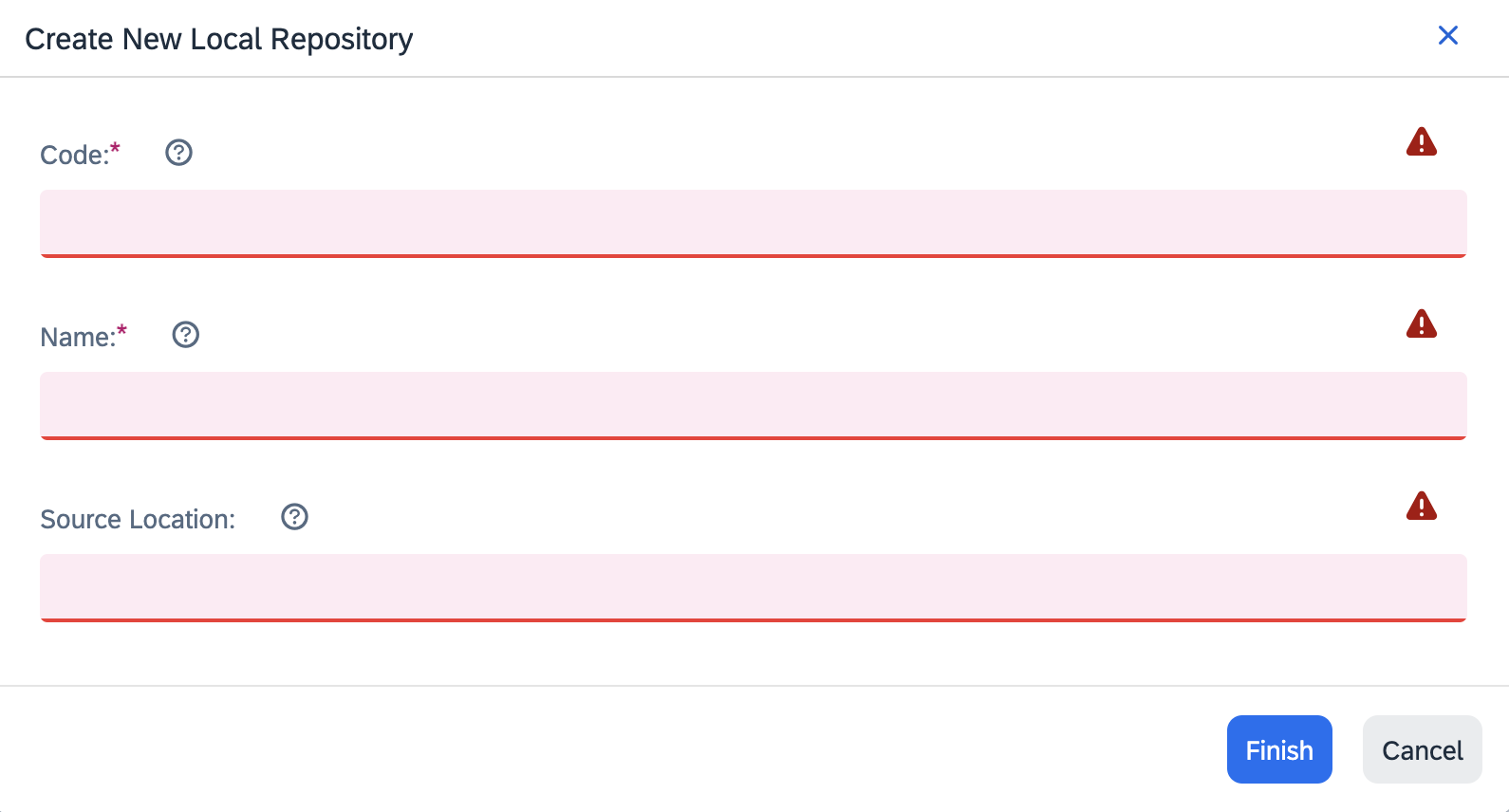 Backoffice Create Git Repository Wizard