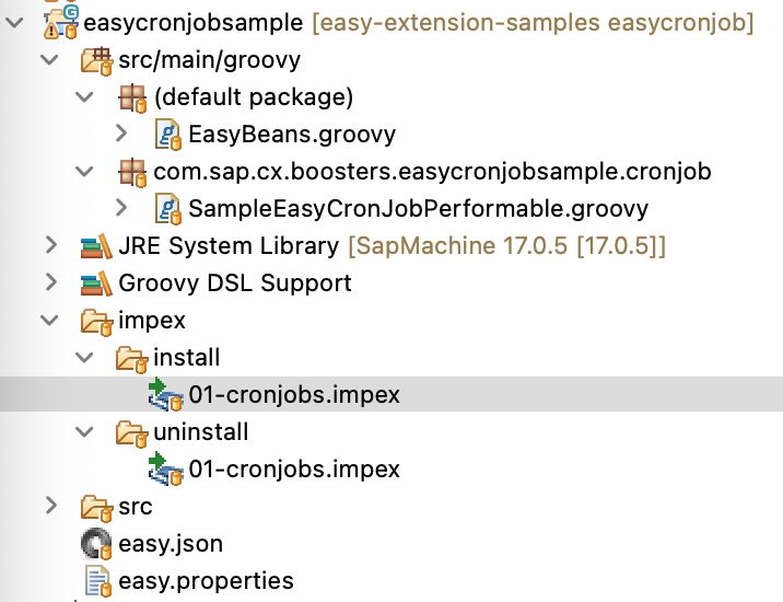 EasyCronJob folder structure