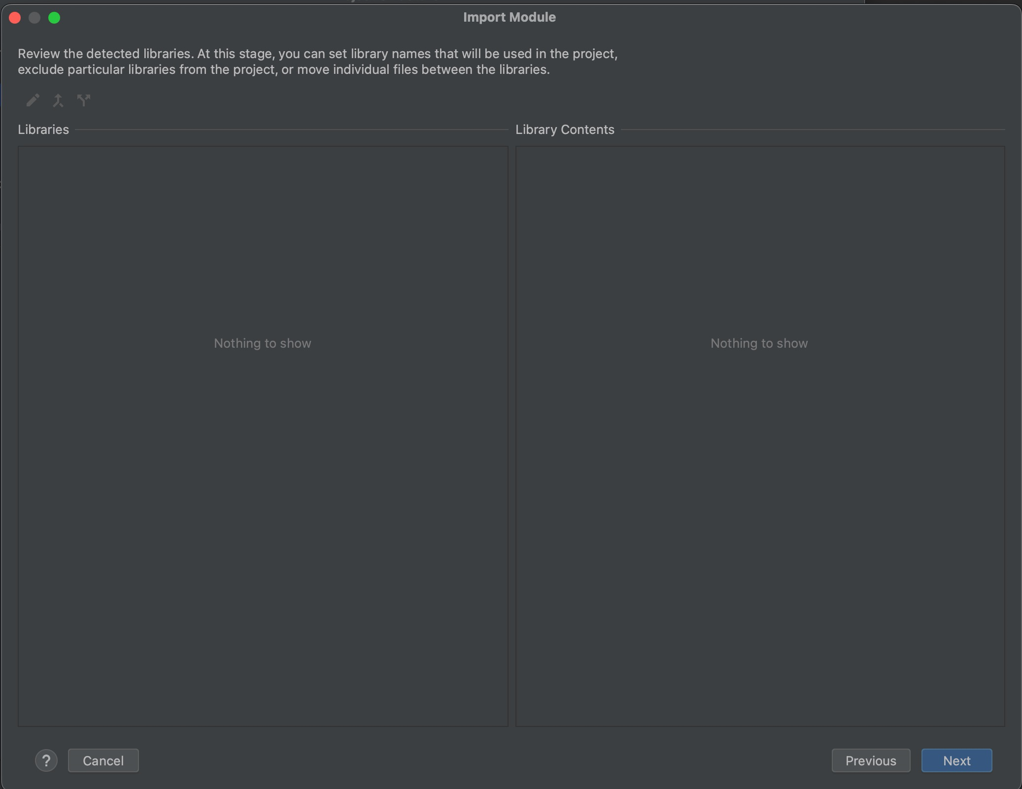Review Detected Libraries