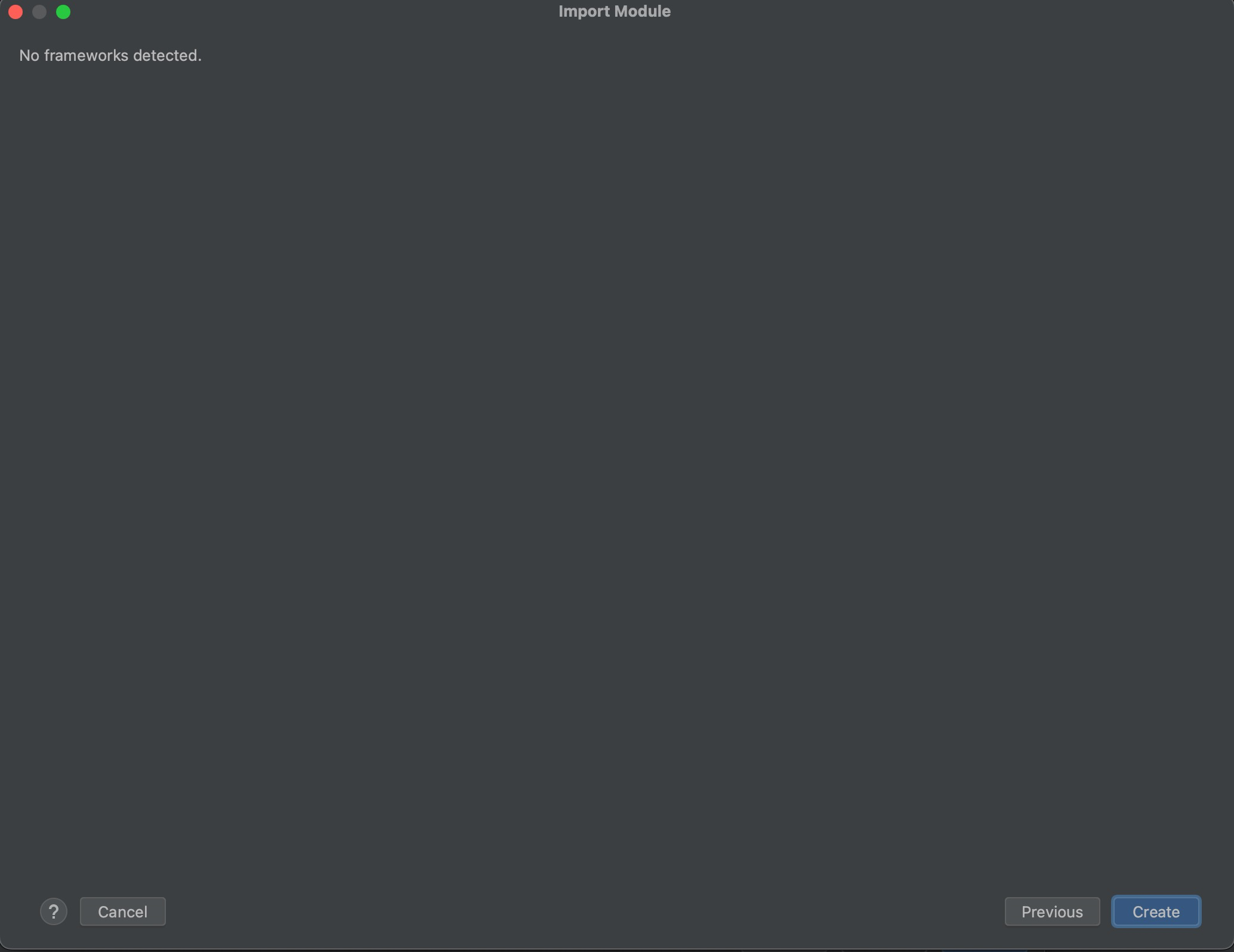 Detected Frameworks