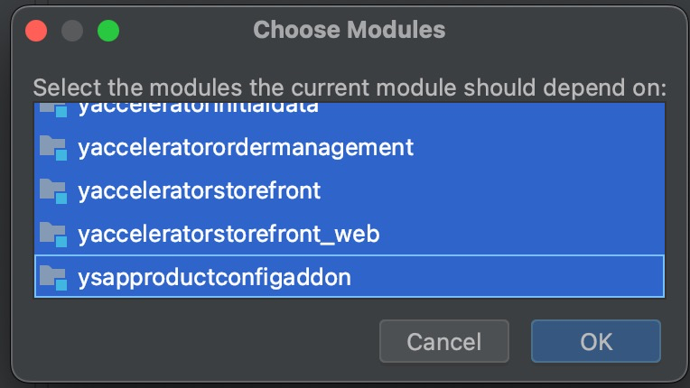 Choose Modules