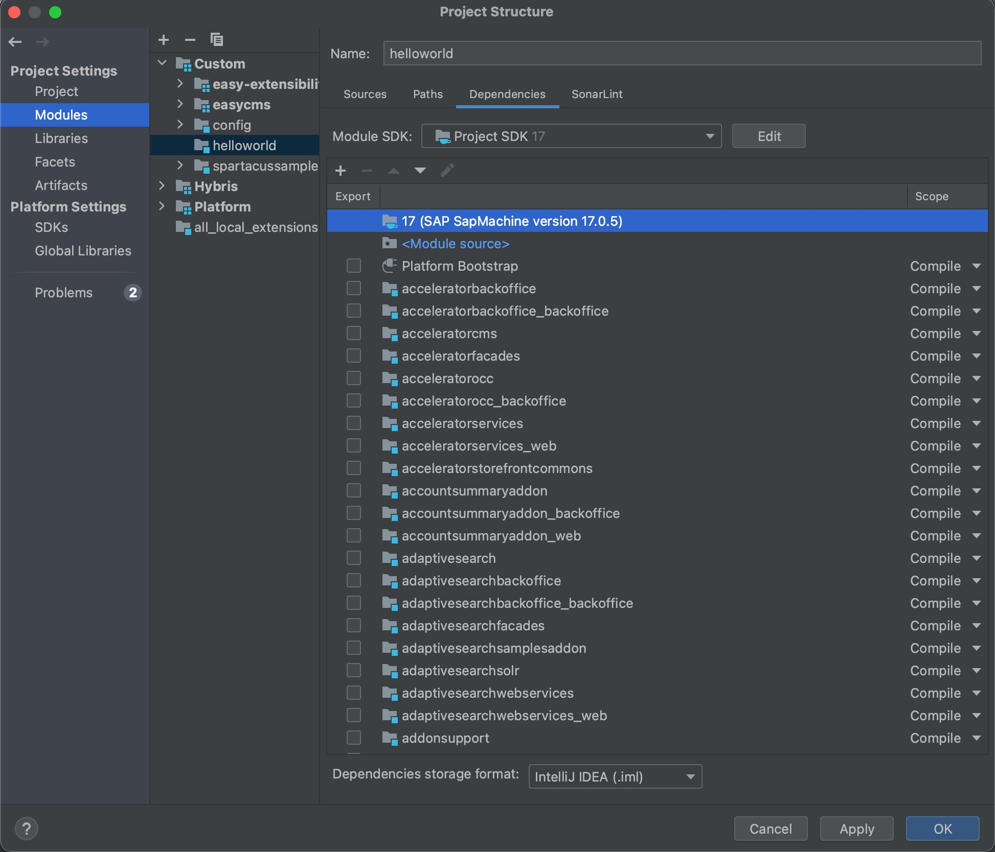 Update Module Dependencies