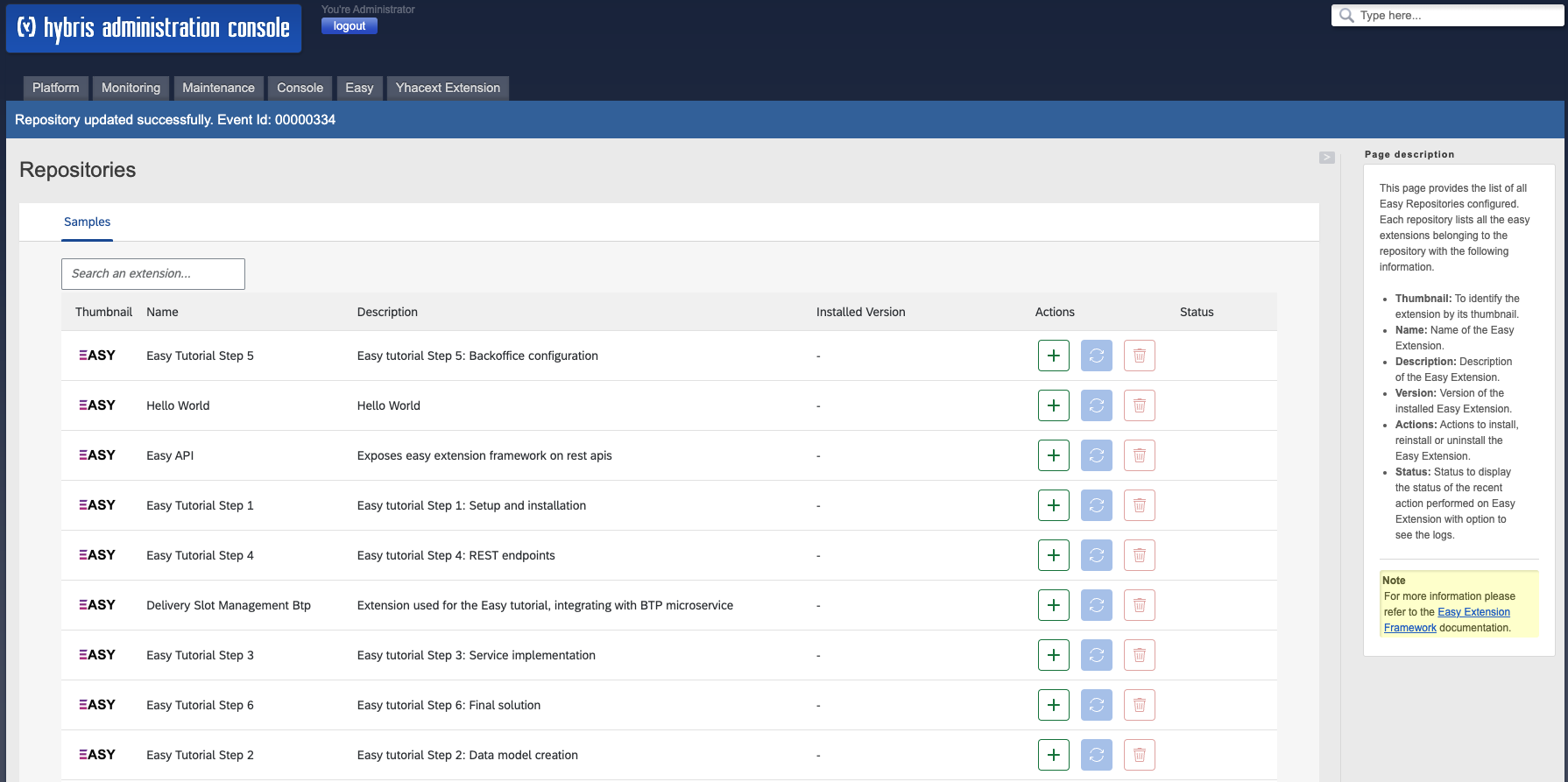 Repository updated successfully