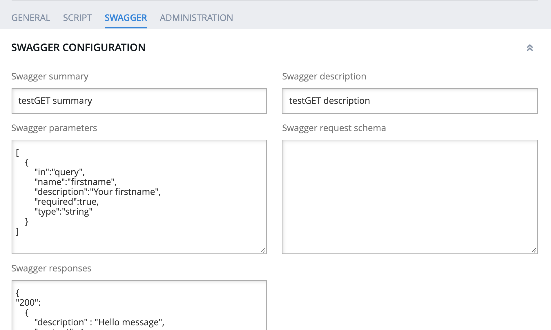 Swagger configuration